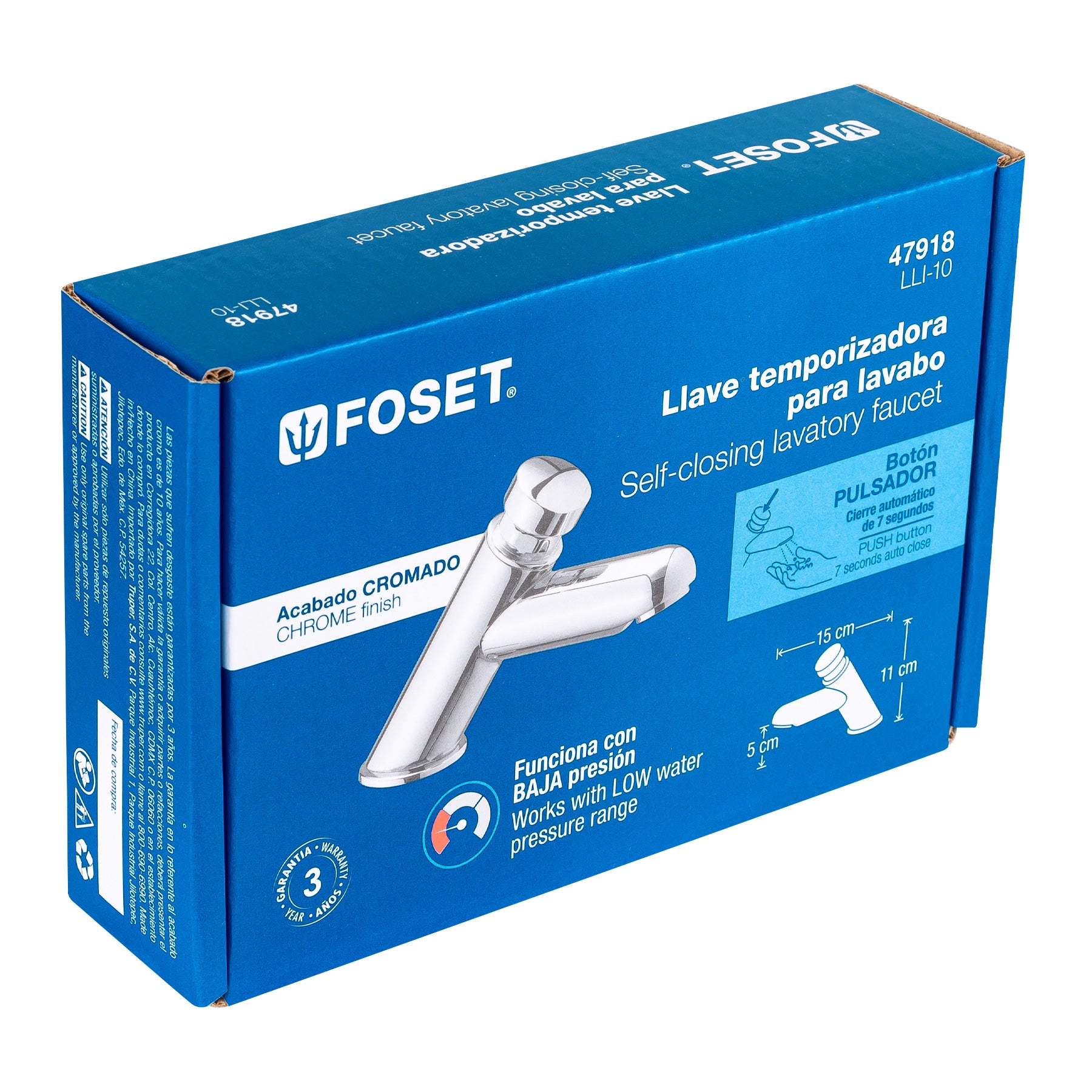 Foset LLI-10 Llave temporizadora para lavabo
