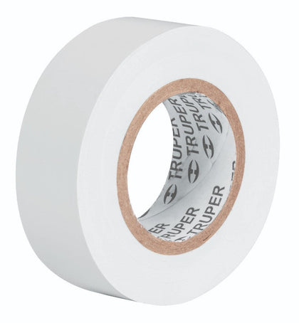 Truper M-22B Cinta de aislar # 22, 9 m, blanco