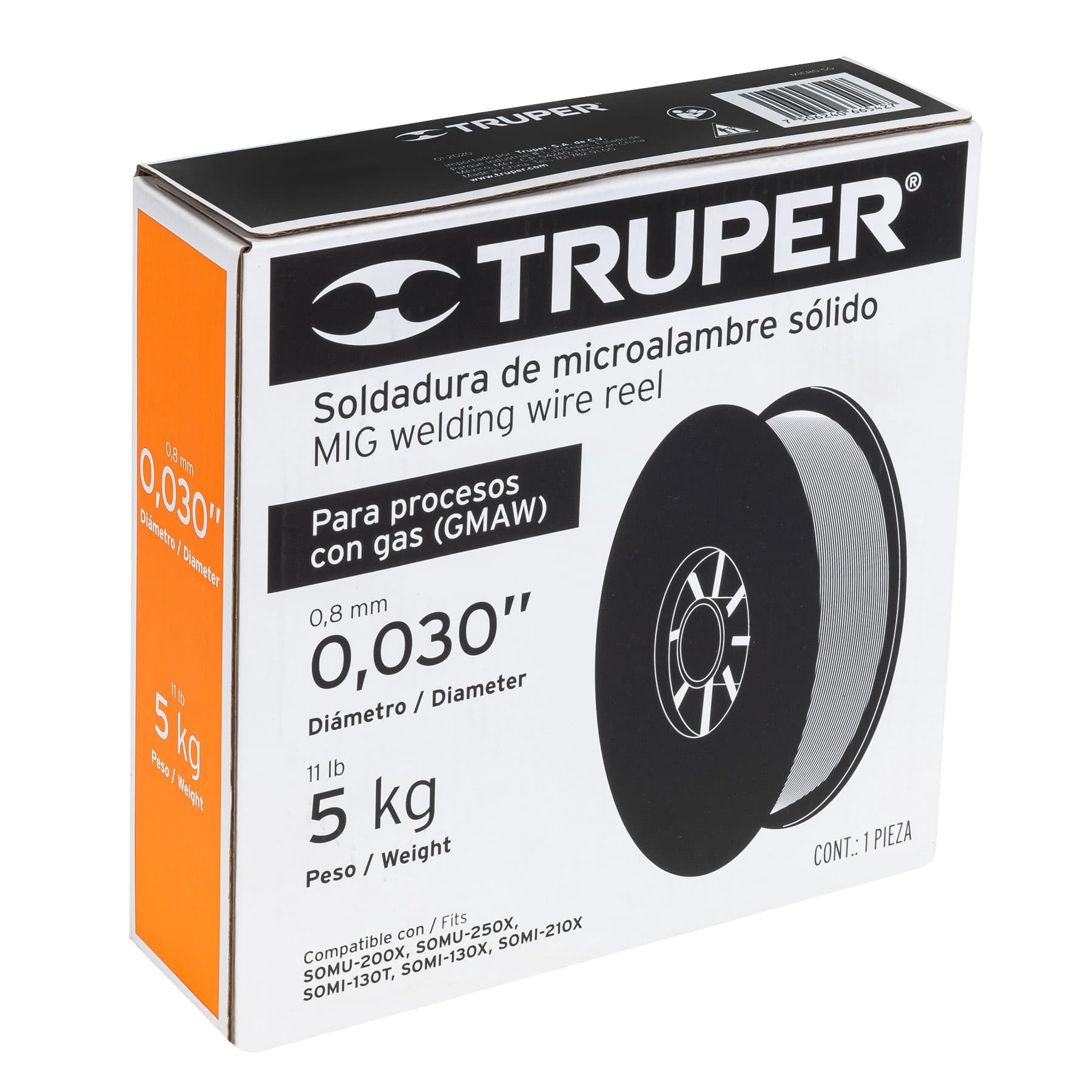 Truper MICRO-5G Microlambre sólido, con gas de 5 kg