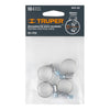Truper MINI-6B Abrazadera mini-6 de acero inoxidable, blister con 4 pzas