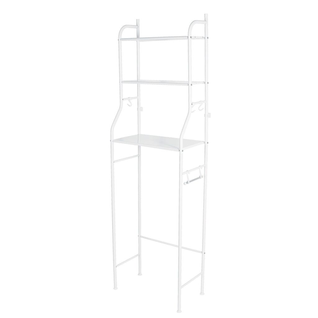 Foset OWC-3 Mueble organizador blanco para baño con 3 repisas, Basic