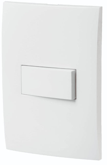 Volteck PA-APSE-OB Placa armada con interruptor sencillo, línea Oslo, blanco