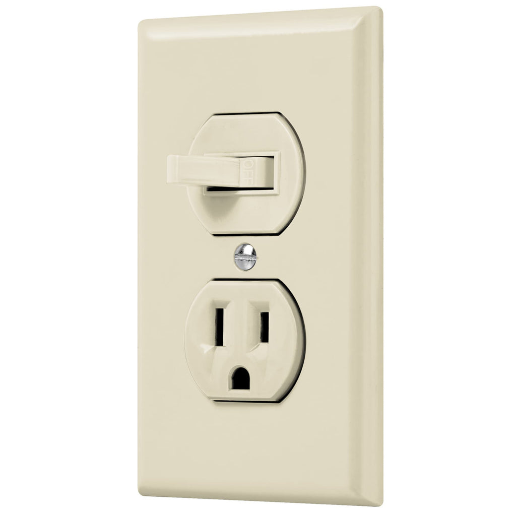 Volteck PA-COAP-S Placa armada interruptor y contacto, línea Standard, marfil