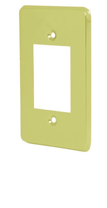 Volteck PATR-E Placa 3 módulos, de aluminio, línea Económica
