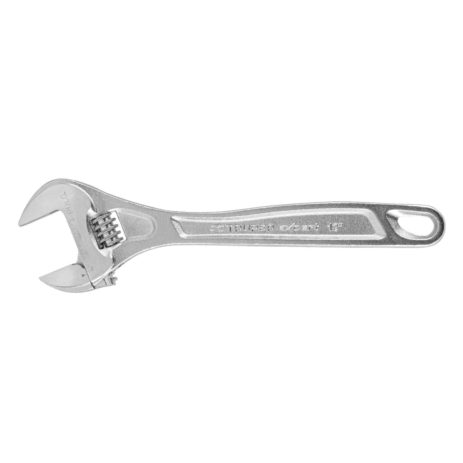 Expert PET-12C Llave ajustable (perico) 12' profesional cromada