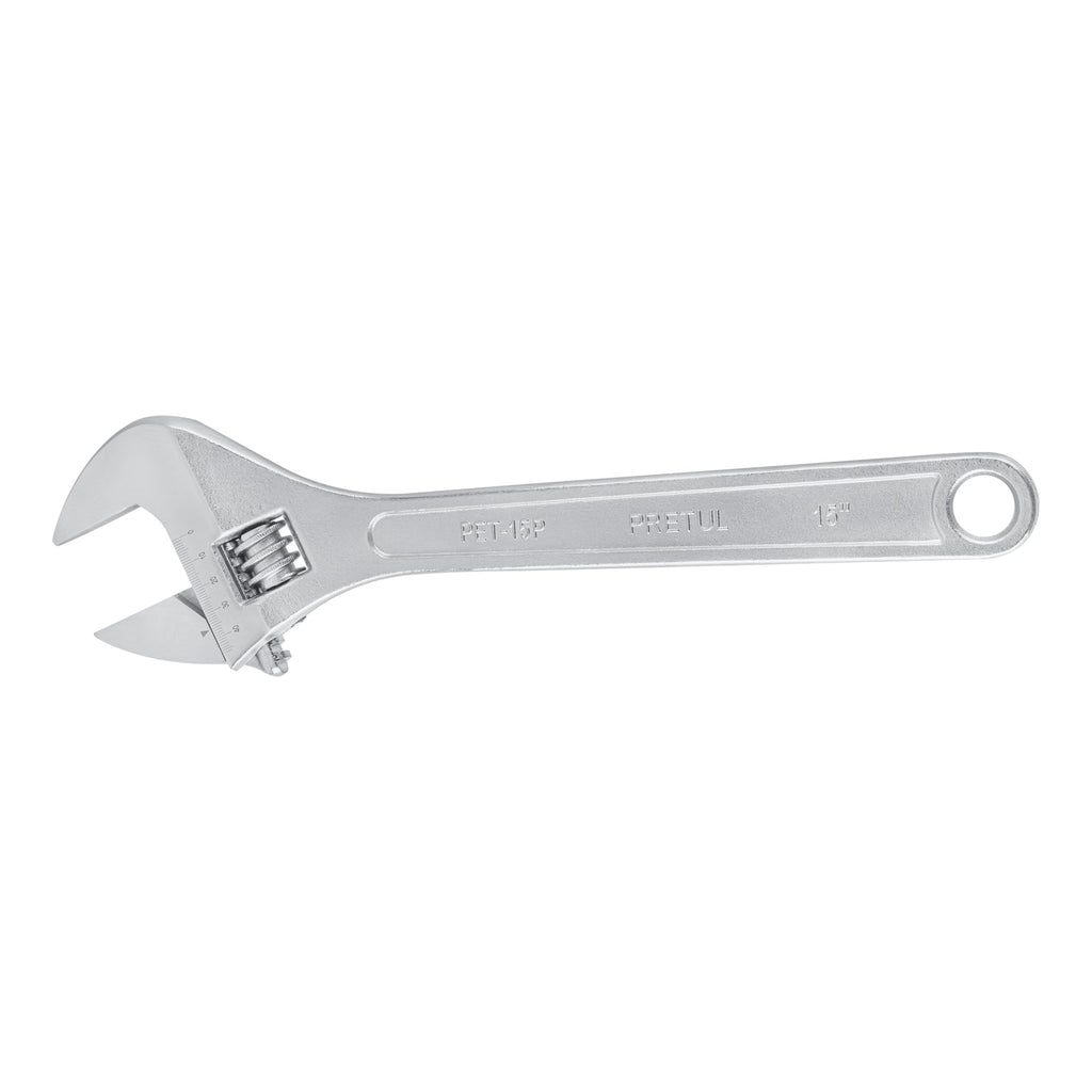 Pretul PET-15P Llave ajustable (perico), cromado 15' Pretul