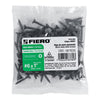 Fiero PIJC-625 Bolsa con 100 pijas #6 x 3/4" multiusos cuerda cerrada