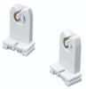 Volteck POPL-15 Portalámpara de plástico, base G13 bipin, 2 pzas, Volteck