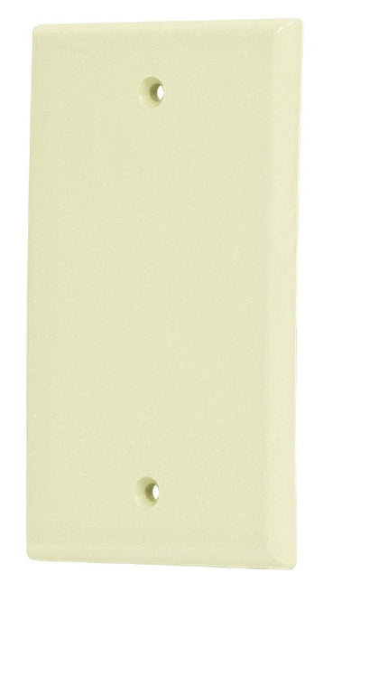 Volteck PPCI-S Placa de ABS ciega, Standard, marfil
