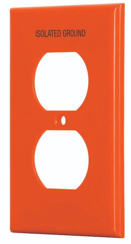 Volteck PPDO-TAS Placa para contacto dúplex tierra aislada, línea estándar
