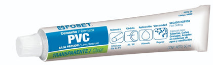 Foset PPVC-50 Cemento para PVC, tubo 50 g