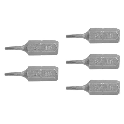 Expert PUDE-5106 Puntas Torx T6, 1', estuche con 5 piezas, Truper Expert