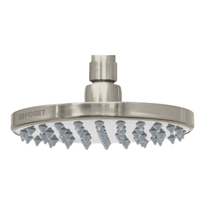 Foset R-206SN Regadera de latón, 6', sin brazo, satinado, Element