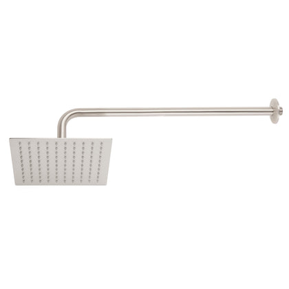 Foset R-308N Regadera acero inoxidable, 8', con brazo, satinado, Riviera