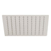 Foset R-308SN Regadera satín 8' plato cuadrado delgado sin brazo, Riviera
