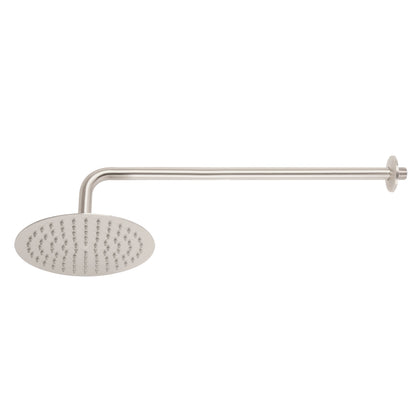 Foset R-309N Regadera redonda, acero inoxidable, 8', satinada, Riviera