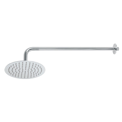 Foset R-309 Regadera redonda, acero inoxidable, 8', cromada, Riviera
