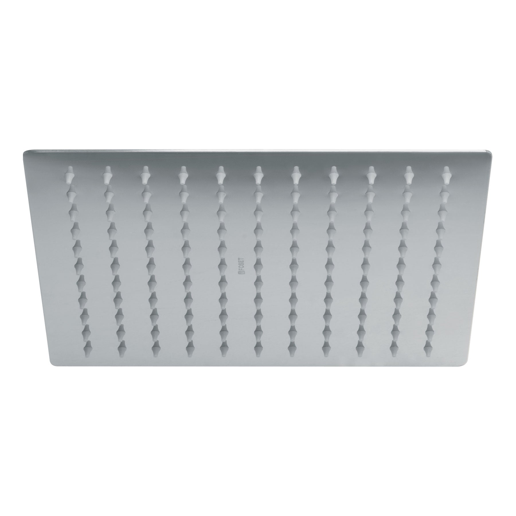 Foset R-310S Regadera cromo 10' plato cuadrado delgado sin brazo, Rivie