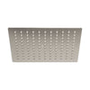 Foset R-310SN Regadera satín 10' plato cuadrado delgado sin brazo, Riviera