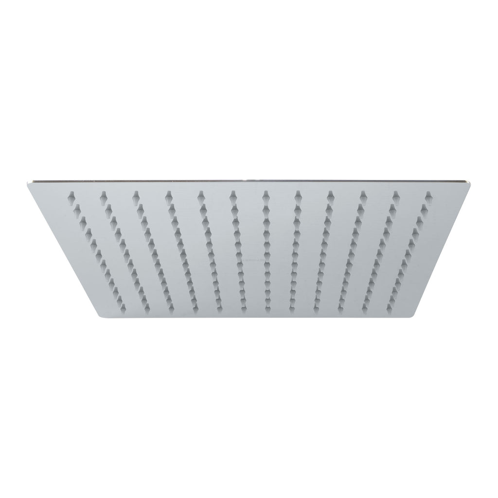 Foset R-312S Regadera cromo 12' plato cuadrado delgado sin brazo
