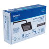 Foset R-405M Regadera cuadrada ABS 8' acabado negro mate con brazo