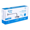 Foset R-414 Regadera cuadrada 6', acero inox, con brazo, cromo, Túbig