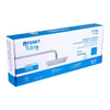 Foset R-415 Regadera cuadrada 8', acero inox, con brazo, cromo, Túbig