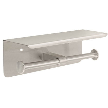 Foset RIA-85N Portarrollo doble en satín con soporte para celular, Riviera