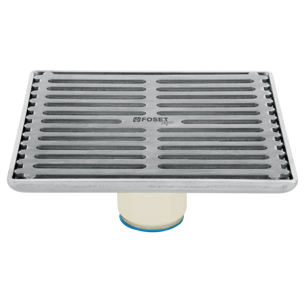 Foset RS-702 Resumidero acero inoxidable, cuadrado, 6x6',Aqua