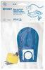 Foset SA-007 Sapo de 2' de silicona para WC,rojo,c/cadena de acero inox