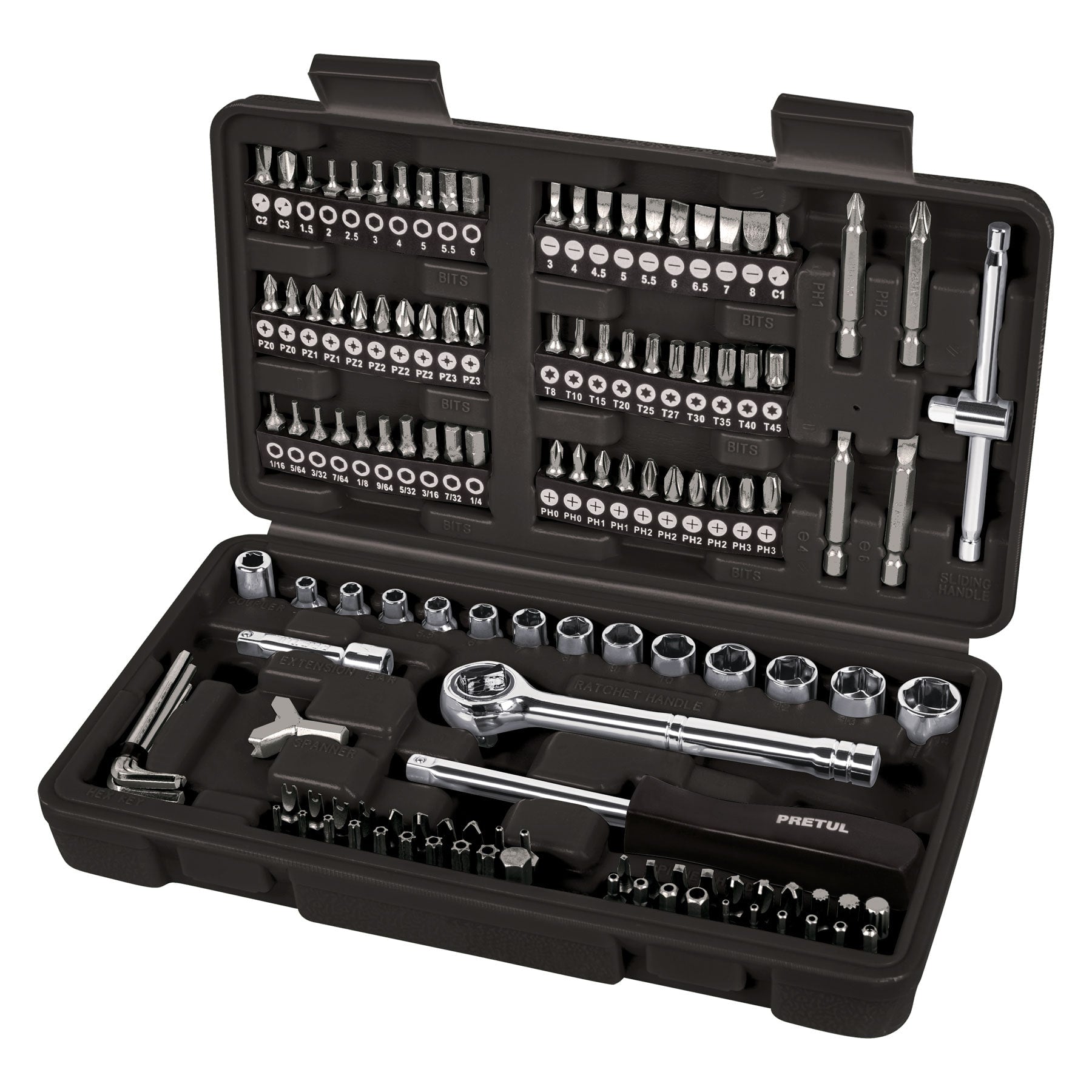 Juego de Herramientas para Mecánico 130 Pzas - Pretul SET-130