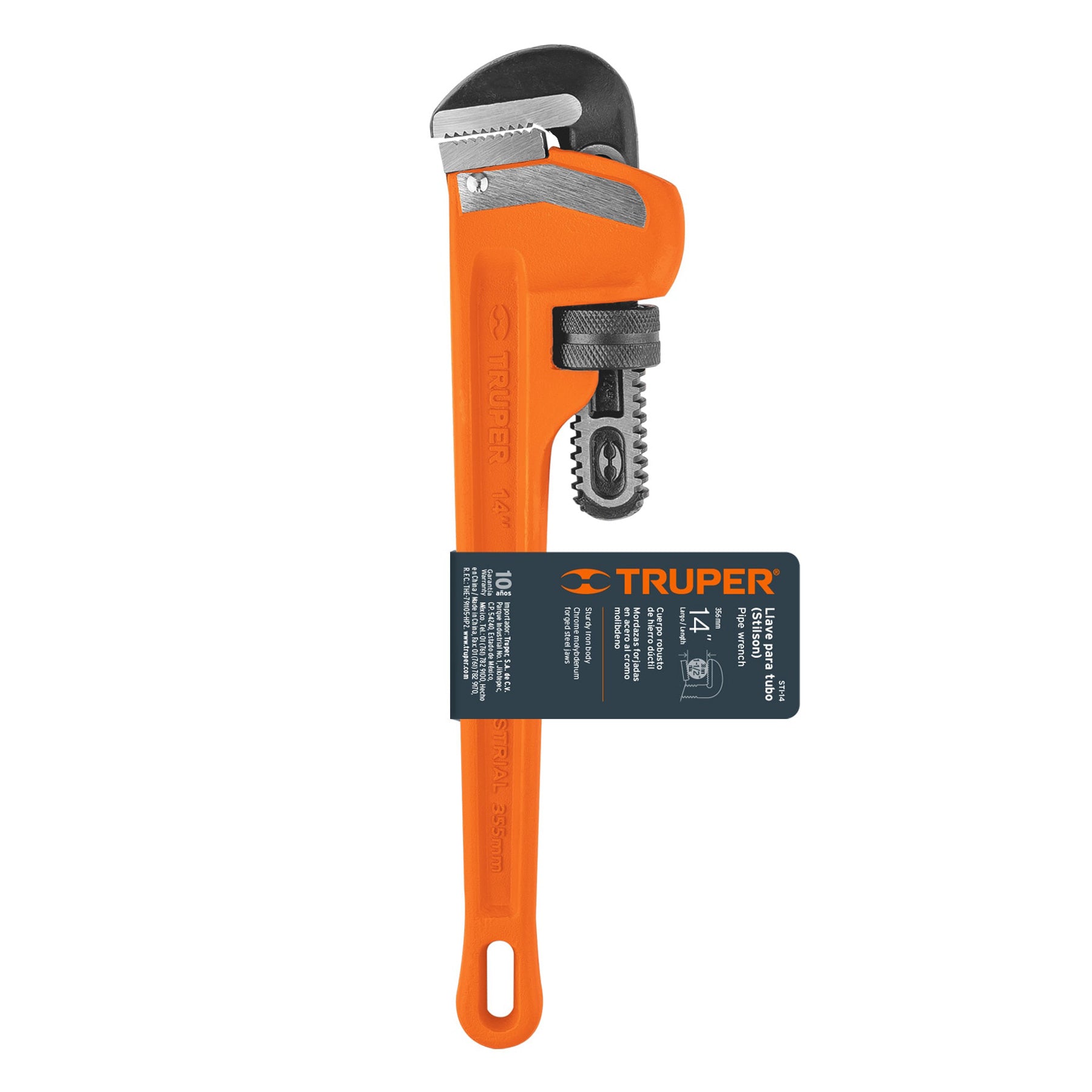 Truper STI-14 Llave stilson 14' cuerpo robusto de hierro dúctil