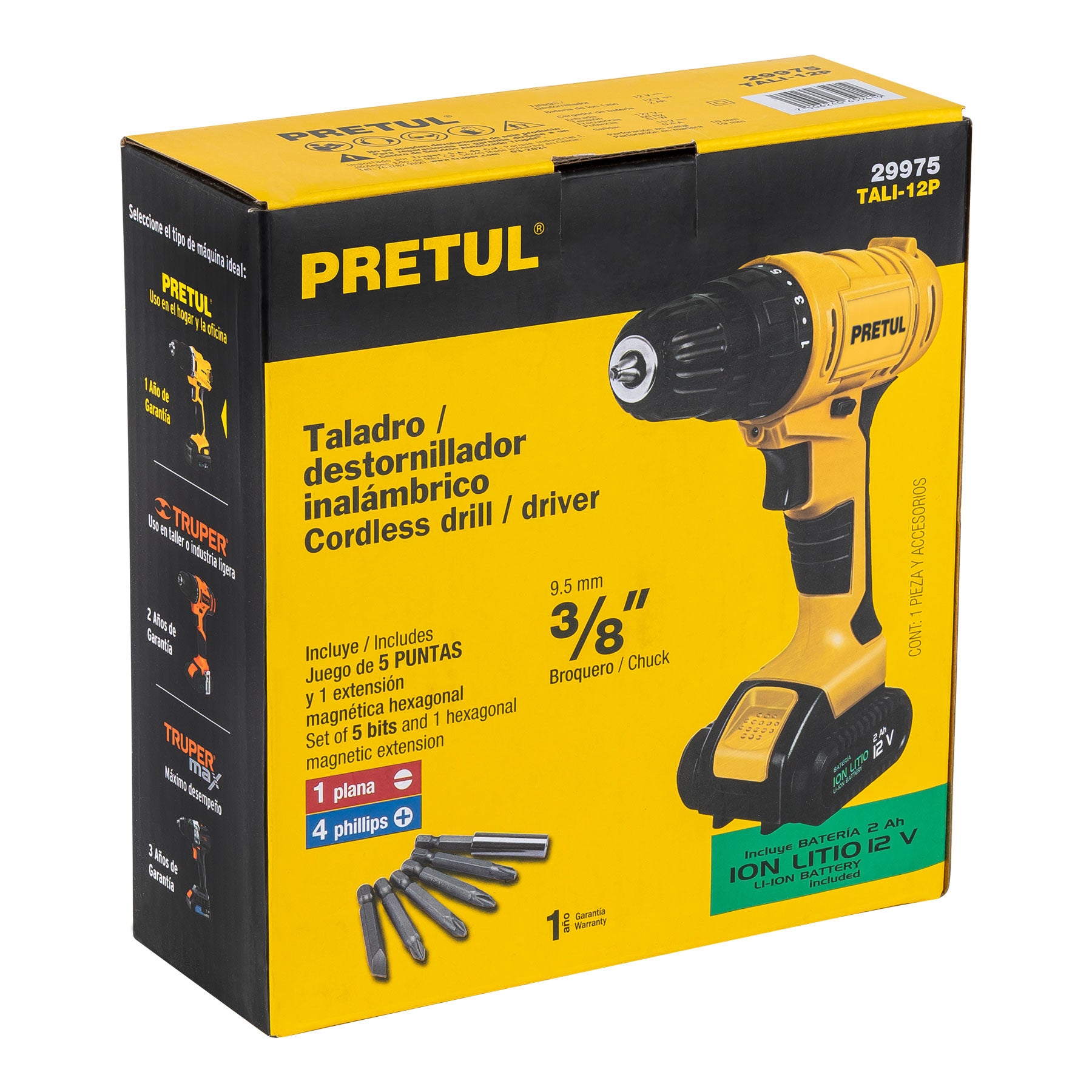 Pretul TALI-12P Taladro inalámbrico 3/8', 12 V