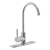 Foset TBF-83 Monomando para fregadero, cuello alto, cromo, Foset Tubig