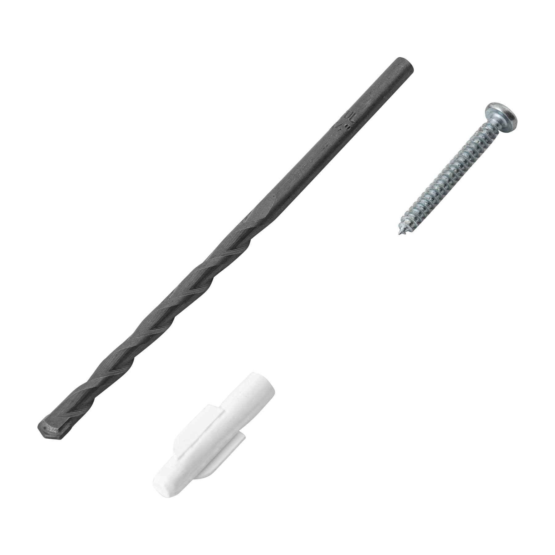 Fiero TQ-3/16J Kit de 20 taquetes 3/16" con pijas #6 y 1 broca 3/16
