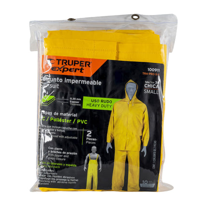 Expert TRA-PRO-S-X Conjunto impermeable triple capa, talla CH, Truper Expert