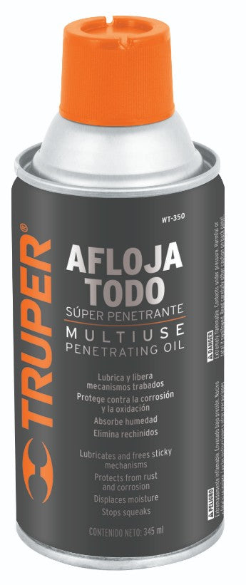 Truper WT-350 Aceite multiusos en aerosol, 345ml (12oz)