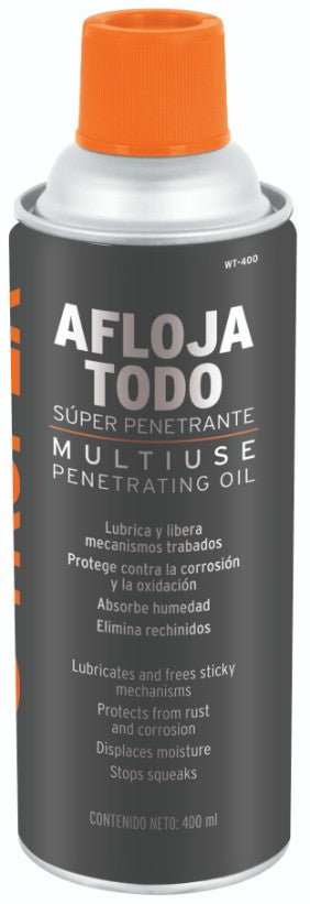 Truper WT-400 Aceite multiusos en aerosol, 400ml (14oz)